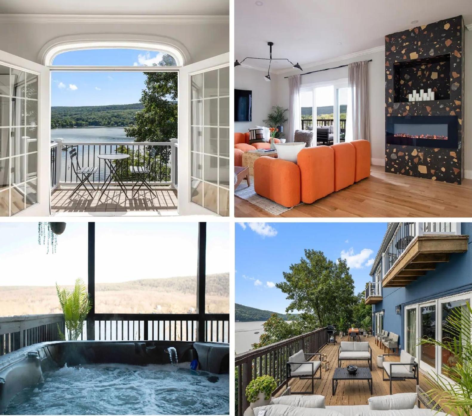 Lakeview House - Hot Tub - Firepit - Stunning Views - Spacious Deck - Cozy Living Room - Bar Greenwood Lake Exterior photo